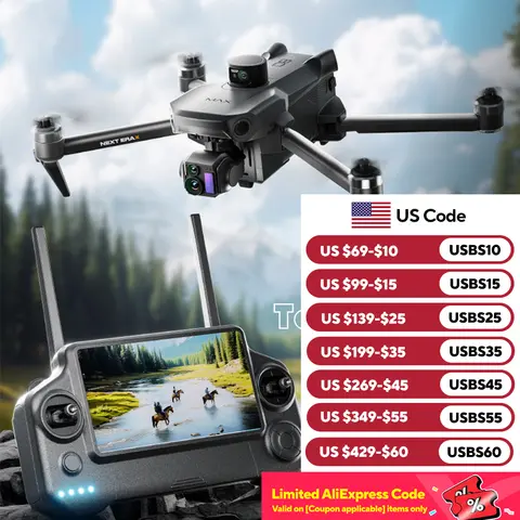 P7 MAX High-end Professional GPS Drone 8K With Screen Remote Control 20km Digital Image Transmission Brushless RC Quadcopter Toy