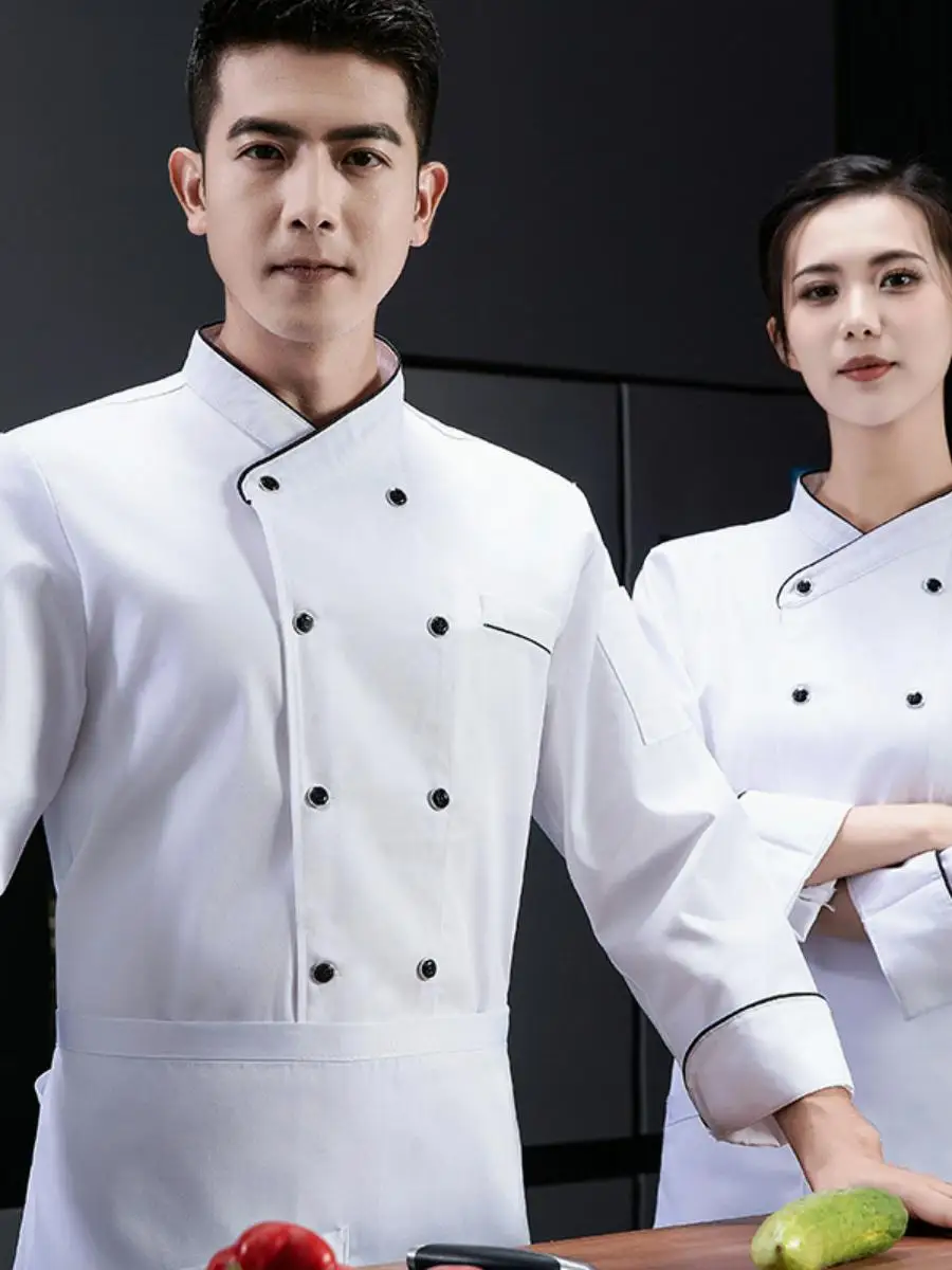 Высококачественная униформа для поваров из хлопка и полиэстера с длинными рукавами, мужская кухонная одежда, одежда для поваров-кондитеров, одежда для ресторанов и общепита
Высококачественная униформа для поваров из хлопка и полиэстера с длинными рукавами, мужская кухонная одежда, одежда для поваров-кондитеров, одежда для ресторанов и общепита