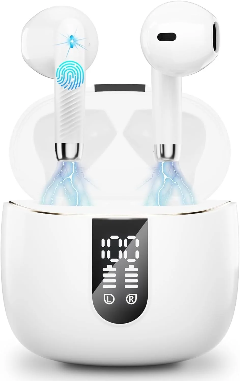 Wireless Bluetooth Earpiece V5.3 Built-in ENC Noise Cancelling Bluetooth Earbuds with Dual LED Display Earphones for Android iOS
Wireless Bluetooth Earpiece V5.3 Built-in ENC Noise Cancelling Bluetooth Earbuds with Dual LED Display Earphones for Android iOS