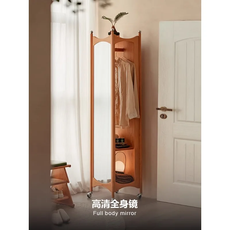 Coat Rack Full Mirror Cabinet Magazine Rack Mobile Bedroom Hanger Cherry Wood Premium
Coat Rack Full Mirror Cabinet Magazine Rack Mobile Bedroom Hanger Cherry Wood Premium