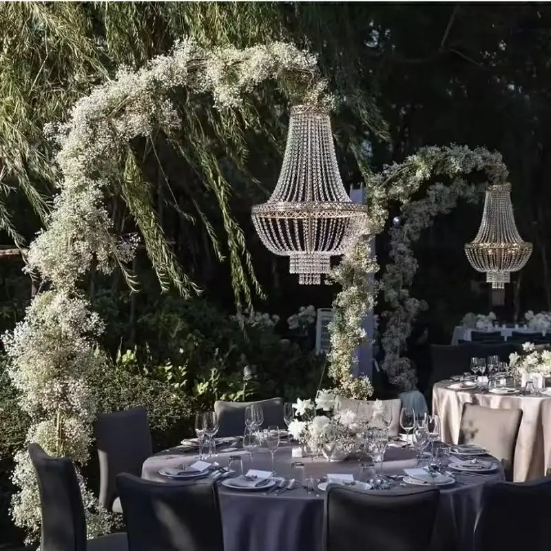 Fashion Wedding Chandeliers Arch Crystal Hanging Props Event Party Stage Hall Ceiling Walkway Display Crystal Pendents Strings
Fashion Wedding Chandeliers Arch Crystal Hanging Props Event Party Stage Hall Ceiling Walkway Display Crystal Pendents Strings