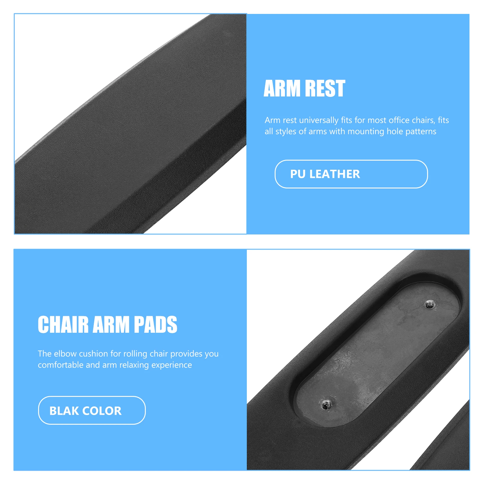 2pcs Rotating Lifting Armrest Black Pu Office Computer Chair Pad Ergonomic Replacement Furniture Accessories Rolling Parts
2pcs Rotating Lifting Armrest Black Pu Office Computer Chair Pad Ergonomic Replacement Furniture Accessories Rolling Parts