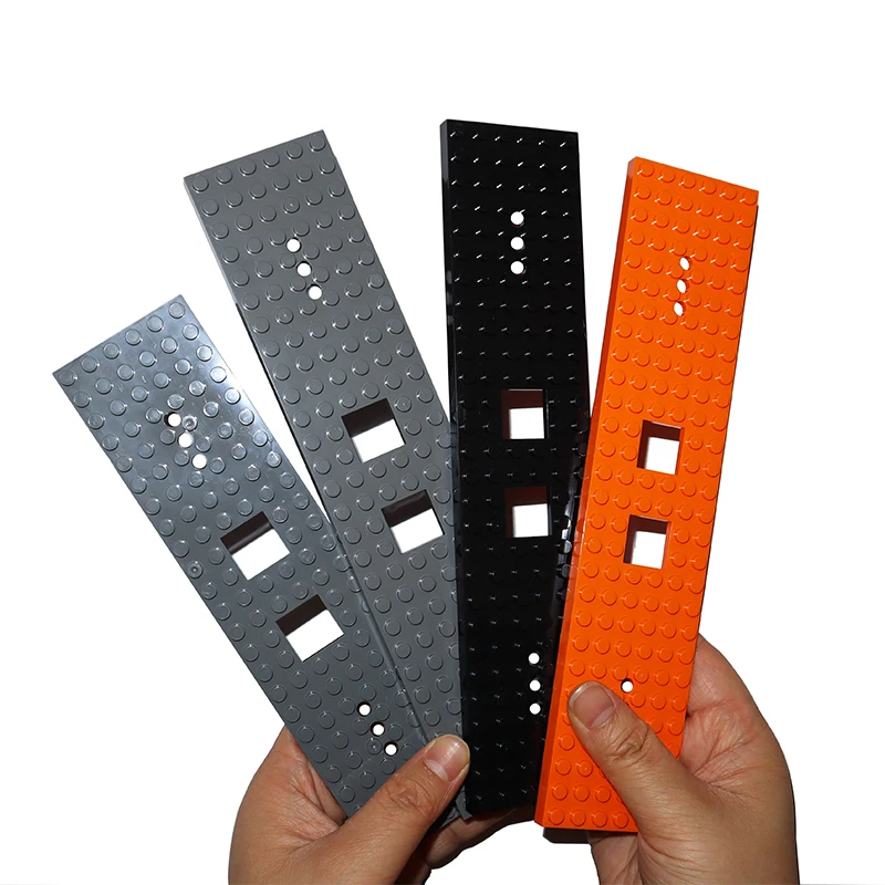 Train Base 6x28 6x24 with 2 Square Cutouts and 3 Round Holes 92339 4093 Train Truck Base Plate City MOC Building Block Brick Toy
Train Base 6x28 6x24 with 2 Square Cutouts and 3 Round Holes 92339 4093 Train Truck Base Plate City MOC Building Block Brick Toy