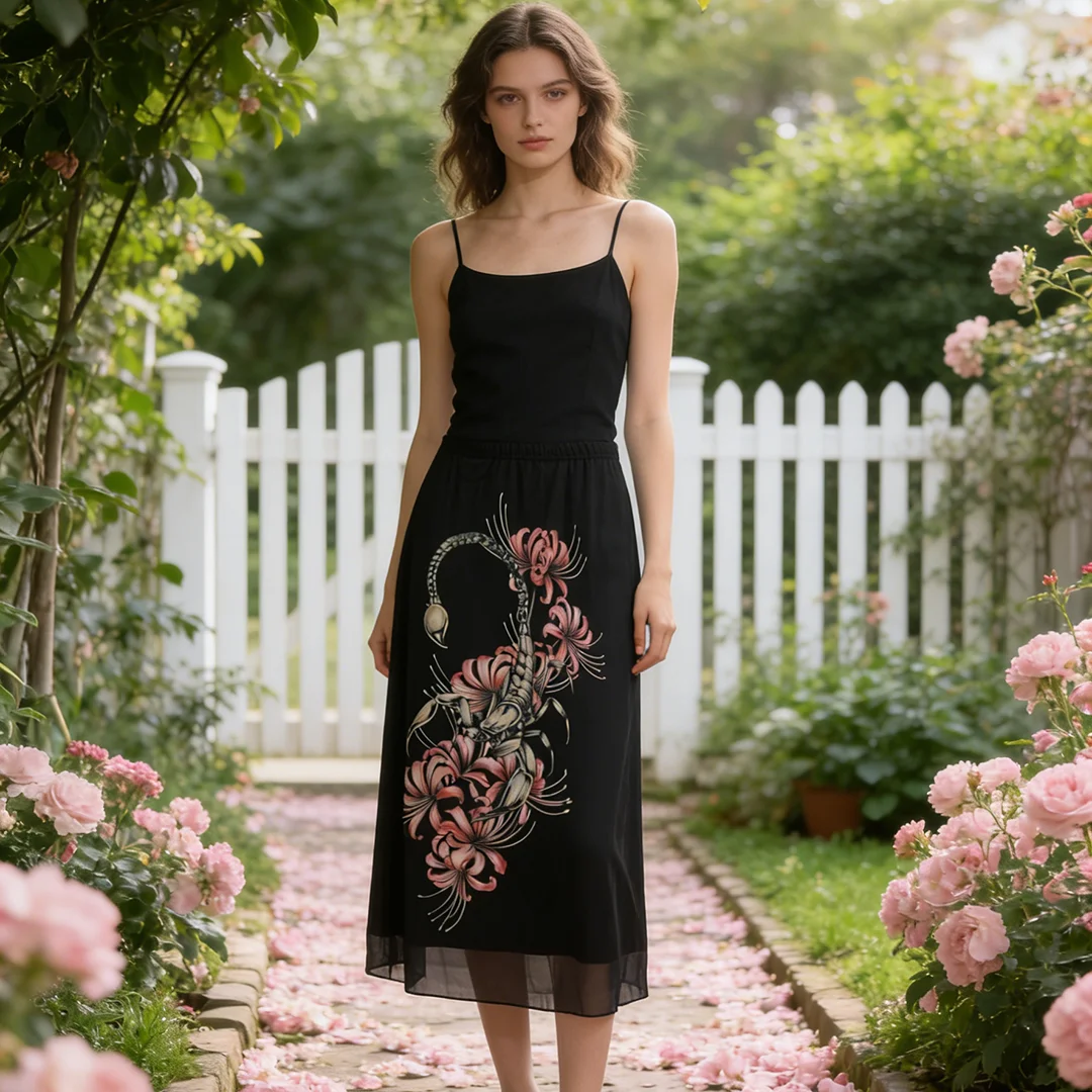 2026 Gothic Style Women's Dark Scorpion Print Spicy Girl Vest Skirt Set New Arrival Unique Fashion for Trendy Ladies
2026 Gothic Style Women's Dark Scorpion Print Spicy Girl Vest Skirt Set New Arrival Unique Fashion for Trendy Ladies