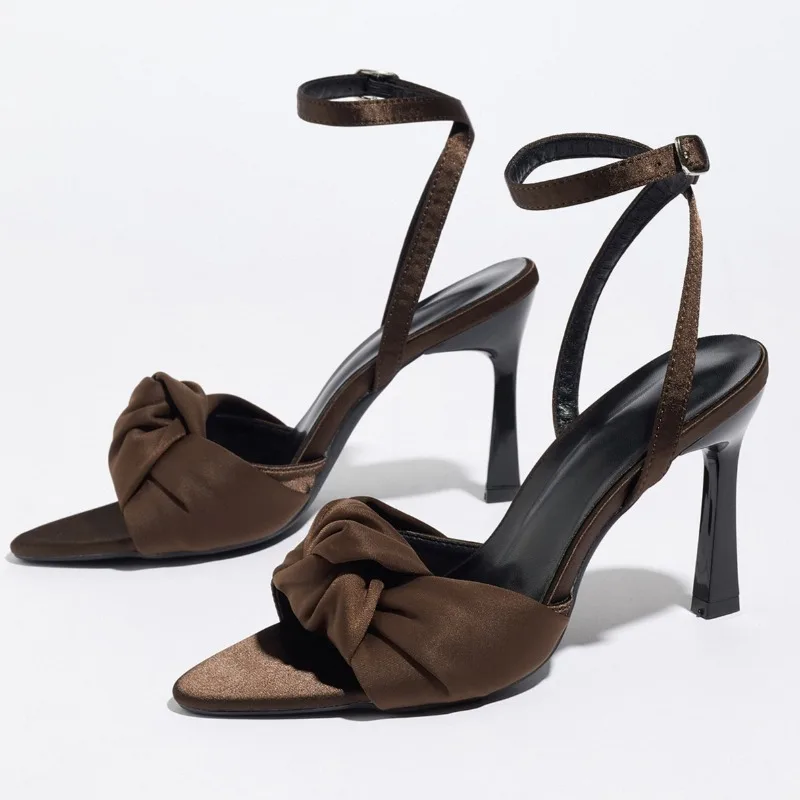 Luxury Satin Elegant Women's Sandals Pumps Open-toe Ankle-Strap Banquet Party Shoes Women Sexy Women Heels Sandalias De Mujer
Luxury Satin Elegant Women's Sandals Pumps Open-toe Ankle-Strap Banquet Party Shoes Women Sexy Women Heels Sandalias De Mujer