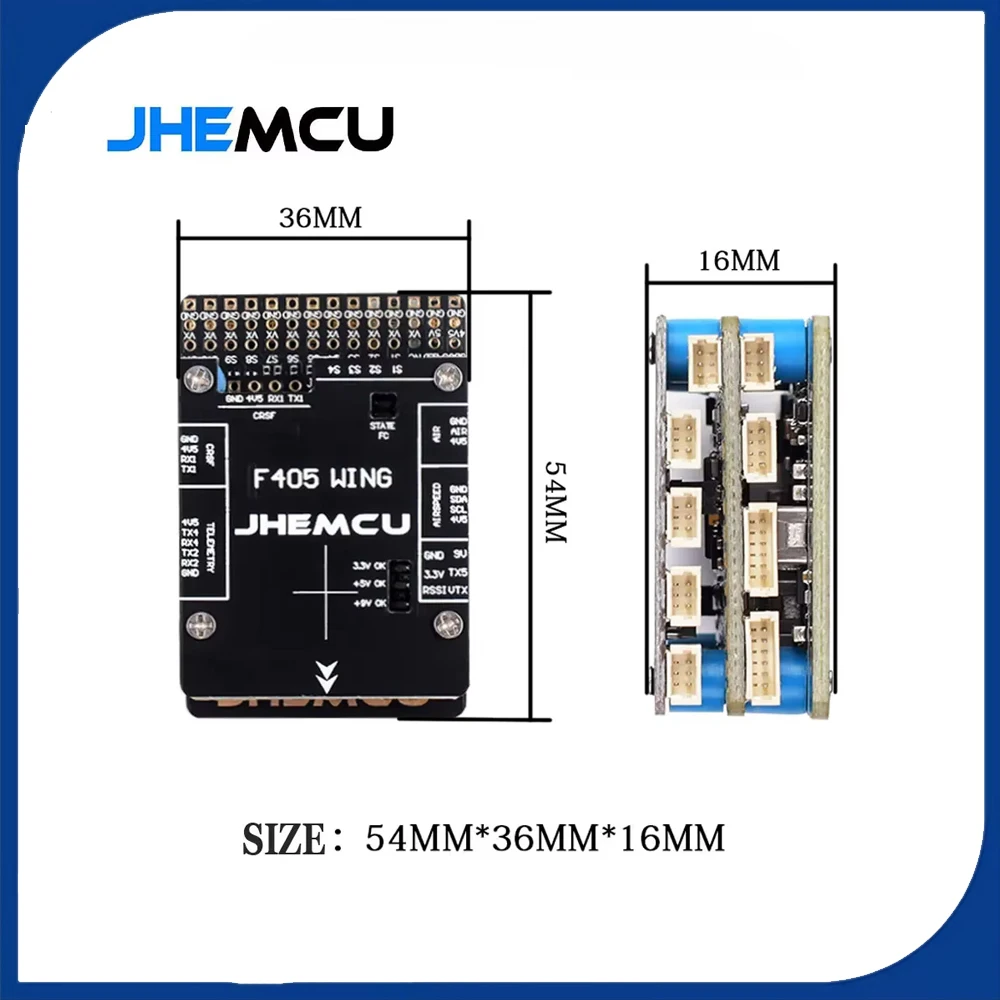 JHEMCU F405 Wing INAV Контроллер полета Встроенный барометр Гироскоп OSD Blackbox BEC для радиоуправляемого самолета с фиксированным крылом
JHEMCU F405 Wing INAV Контроллер полета Встроенный барометр Гироскоп OSD Blackbox BEC для радиоуправляемого самолета с фиксированным крылом