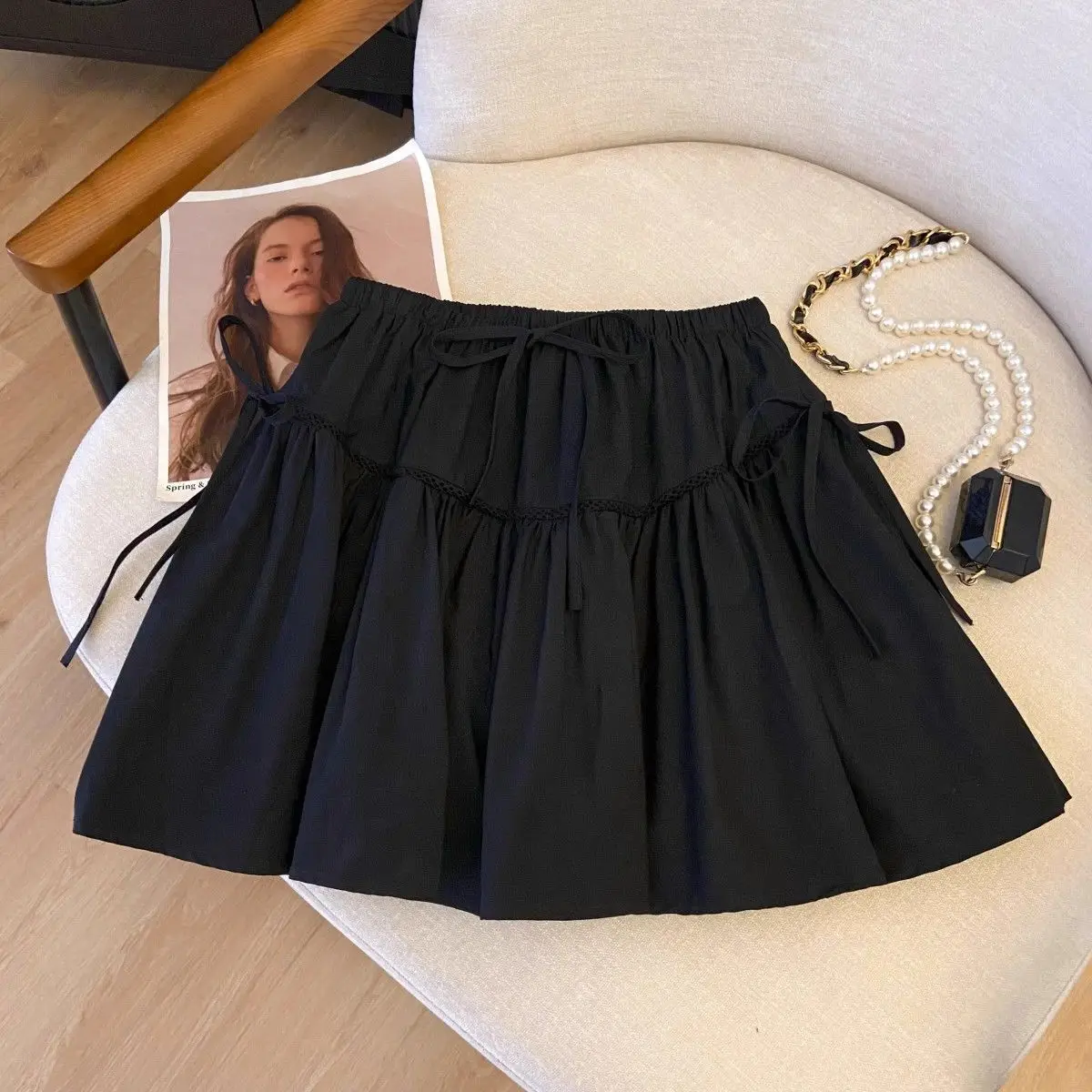 2026 Girls' Pleated Midi Skirt Children's Half Length Skirt Adjustable Elastic Waist A Line Skirt for School Party Performance
2026 Girls' Pleated Midi Skirt Children's Half Length Skirt Adjustable Elastic Waist A Line Skirt for School Party Performance