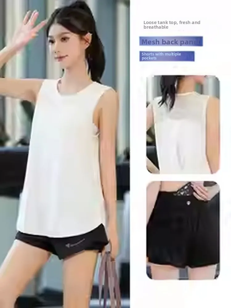 Комплект спортивного жилета из ледяного шелка, женский спортивный комплект, специальная летняя одежда для занятий спортом Qui Dry Profional Morning Run Svel, баскетбольная тренировочная одежда
Комплект спортивного жилета из ледяного шелка, женский спортивный комплект, специальная летняя одежда для занятий спортом Qui Dry Profional Morning Run Svel, баскетбольная тренировочная одежда