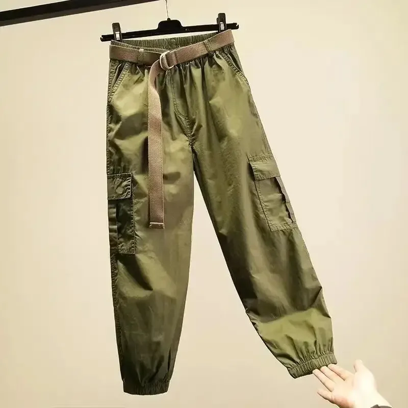 Women Clothes Spring Summer Casual Streetwear Pockets Cargo Pants Female High Waist Solid Loose Trousers Overalls Pantalones
Women Clothes Spring Summer Casual Streetwear Pockets Cargo Pants Female High Waist Solid Loose Trousers Overalls Pantalones