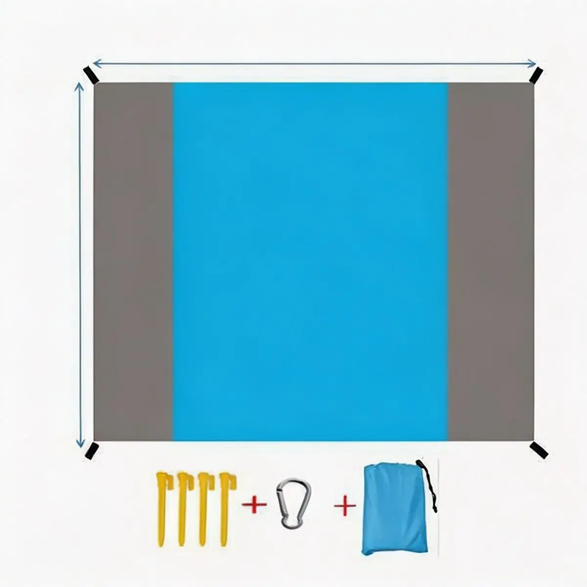 Beach sand-proof blanket, 200x210cm, waterproof, portable, lightweight, for picnic, camping, travel, hiking and sports
Beach sand-proof blanket, 200x210cm, waterproof, portable, lightweight, for picnic, camping, travel, hiking and sports