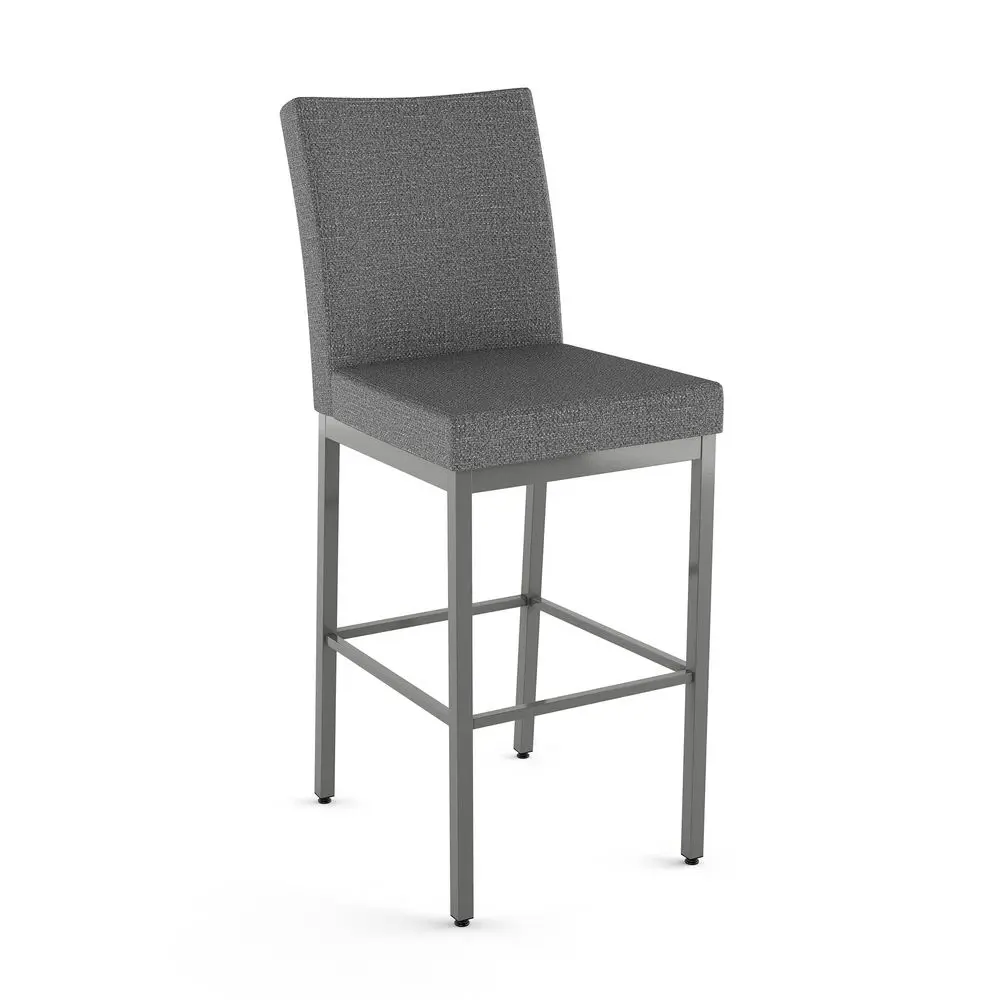 Perry 30 in. Bar Stool Grey Woven Fabric Glossy Grey Metal
Perry 30 in. Bar Stool Grey Woven Fabric Glossy Grey Metal