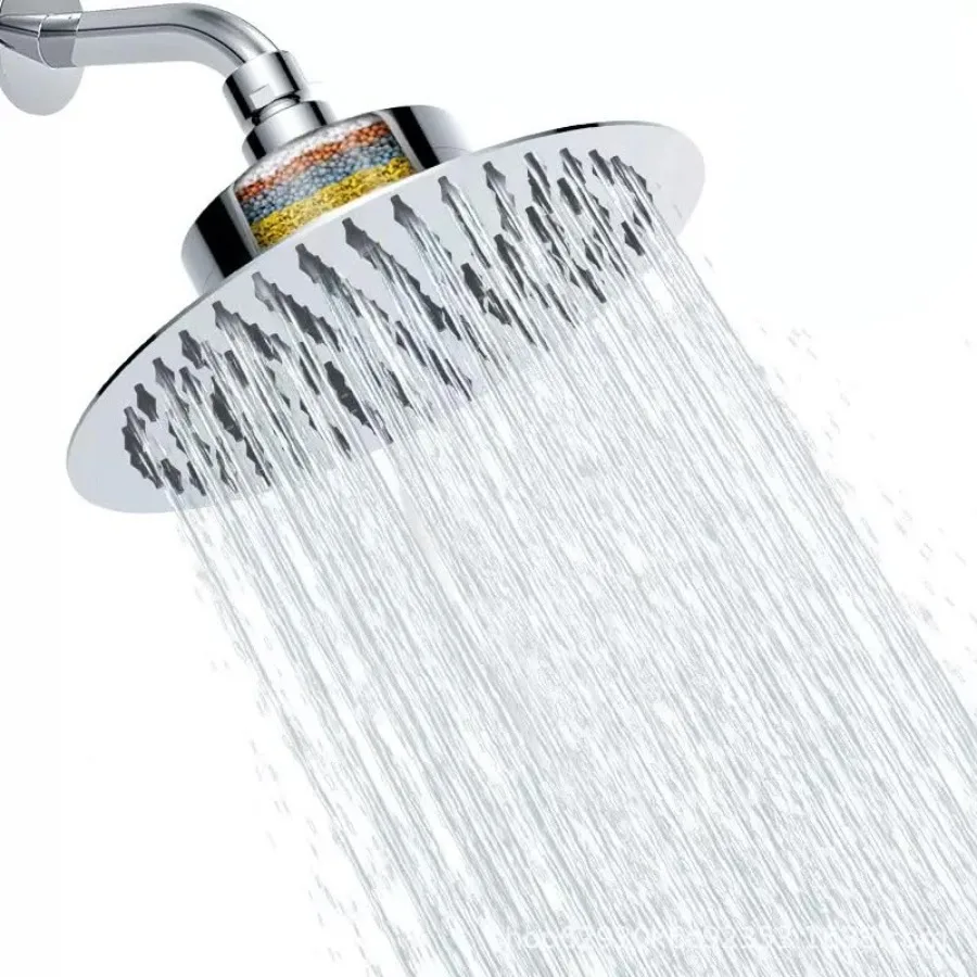 Filtered Shower Head for Home Use, Stainless Steel, Chrome, High Pressure Fixed Shower Head with Hard Water Filter
Filtered Shower Head for Home Use, Stainless Steel, Chrome, High Pressure Fixed Shower Head with Hard Water Filter