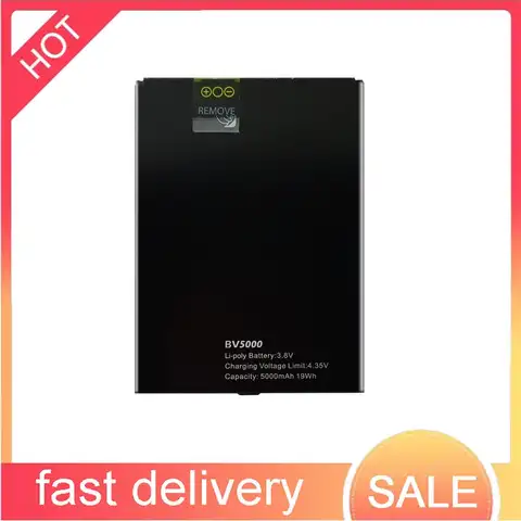 Mobile Phone Battery For Blackview BV5000 Premium Replacement 5000mAh