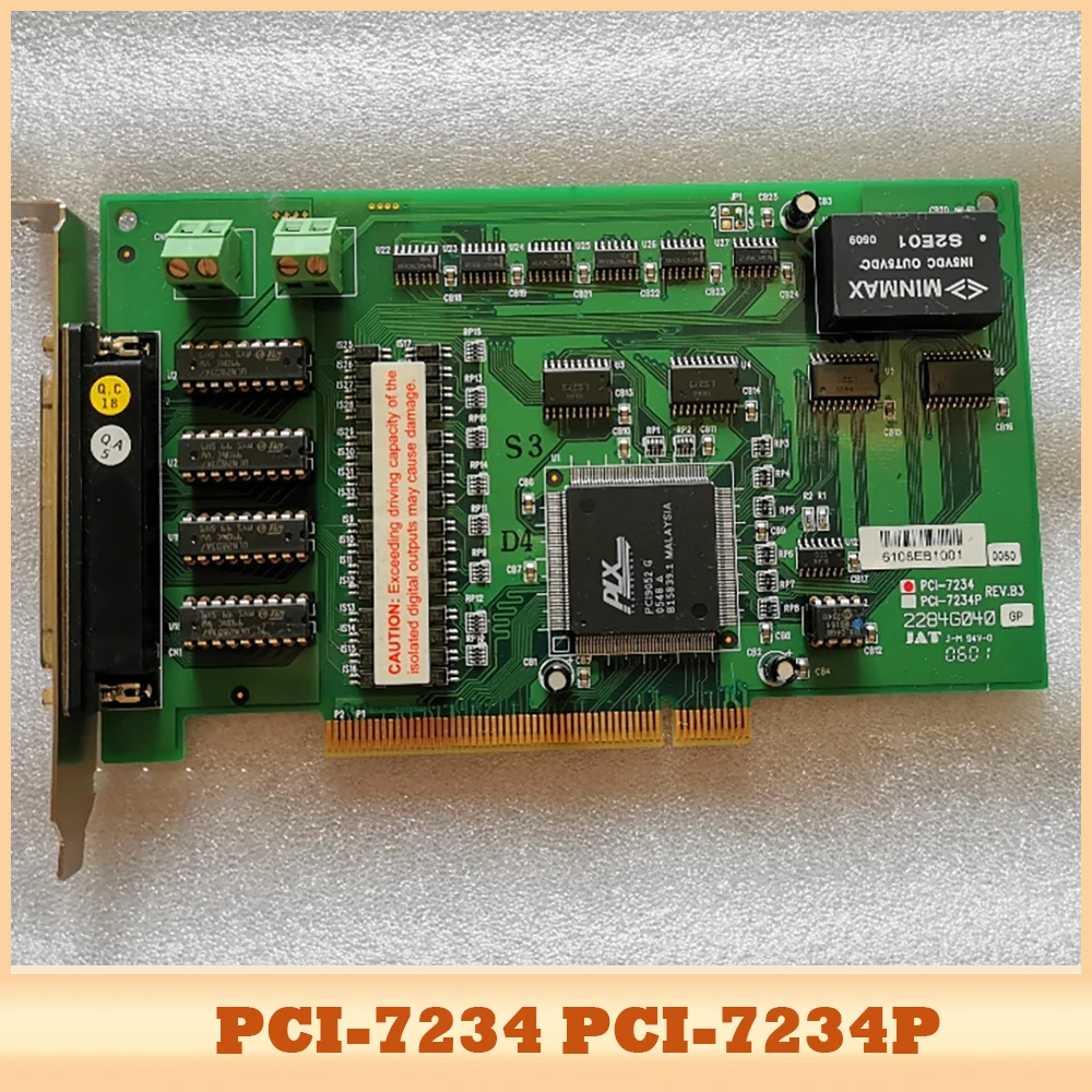Карта управления оптической изоляцией PCI-7234 PCI-7234P REV.B3
Карта управления оптической изоляцией PCI-7234 PCI-7234P REV.B3