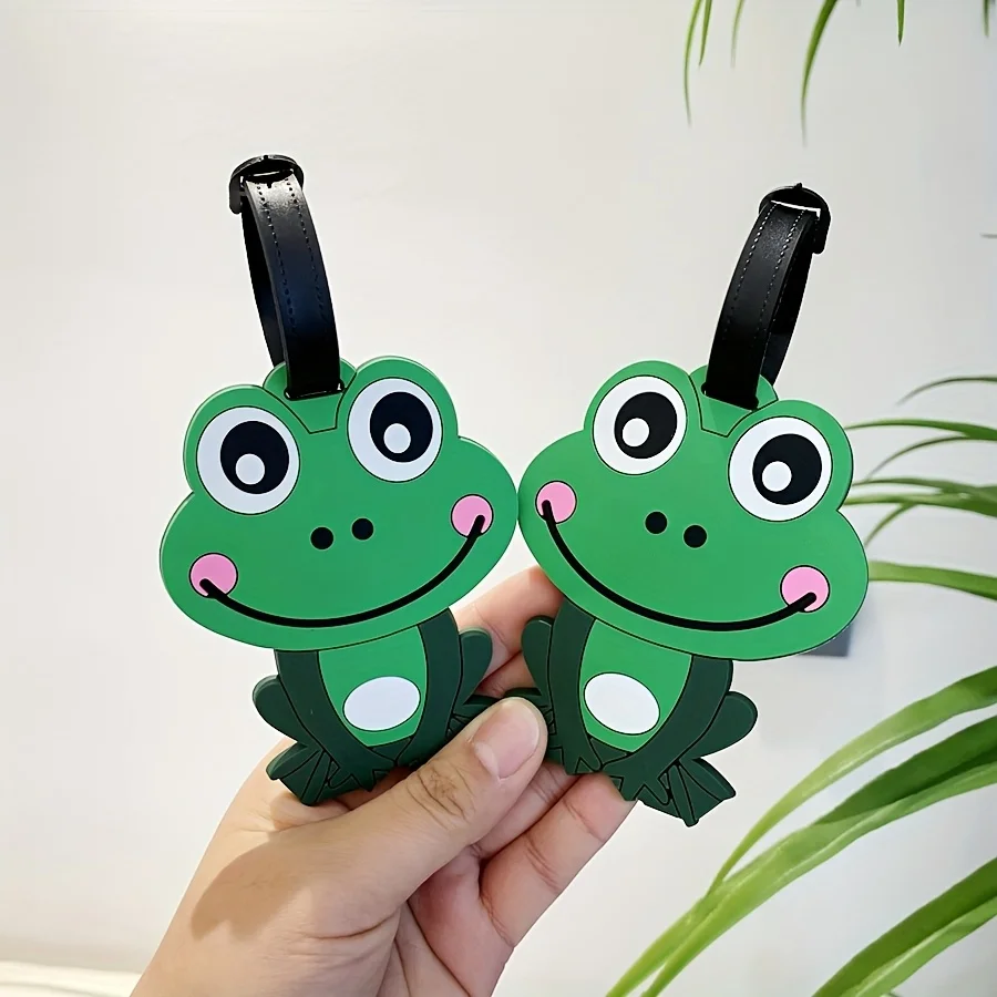 1pc/2pcs Portable Cute Green Frog Luggage Tags for Business Trips, Suitcases, Travel, Airports, Train Stations, And Carry-On Bags with Name Labels
1pc/2pcs Portable Cute Green Frog Luggage Tags for Business Trips, Suitcases, Travel, Airports, Train Stations, And Carry-On Bags with Name Labels