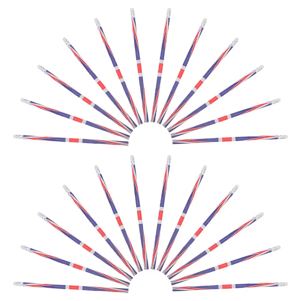 24Pcs Kids Pencils Uk Flag Pattern Woodcased Colored Pencils Cute Cartoon Eraser Ends Smooth Writing School Classroom Supplies
24Pcs Kids Pencils Uk Flag Pattern Woodcased Colored Pencils Cute Cartoon Eraser Ends Smooth Writing School Classroom Supplies