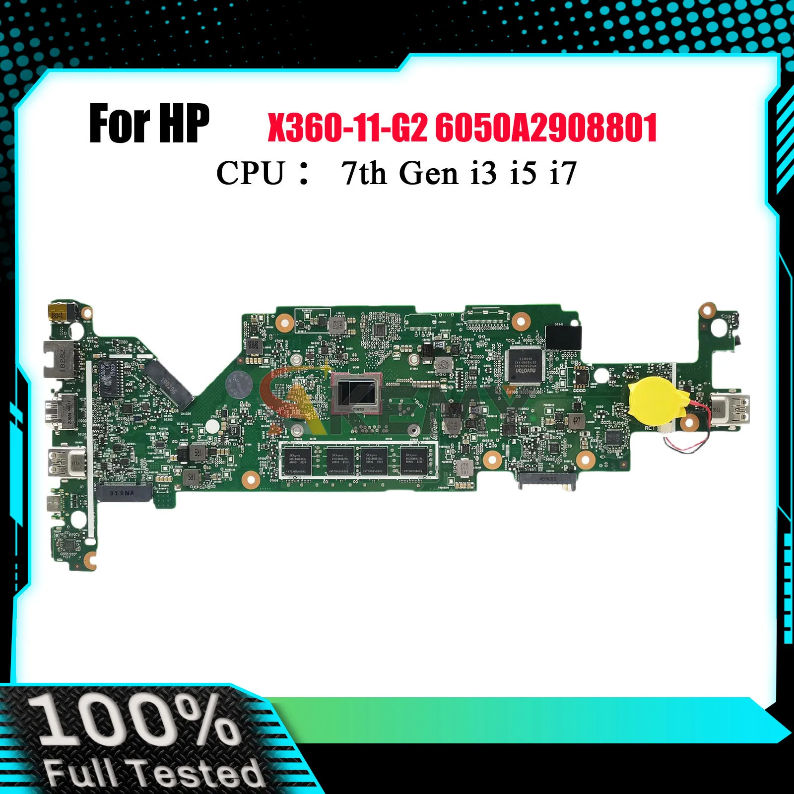 6050A2908801 для ноутбука HP ProBook X360 11 G2 EE, материнская плата 932688-601 932687-601 с процессором M3-7Y30 i5-7Y54, 4 ГБ/8 ГБ ОЗУ
6050A2908801 для ноутбука HP ProBook X360 11 G2 EE, материнская плата 932688-601 932687-601 с процессором M3-7Y30 i5-7Y54, 4 ГБ/8 ГБ ОЗУ