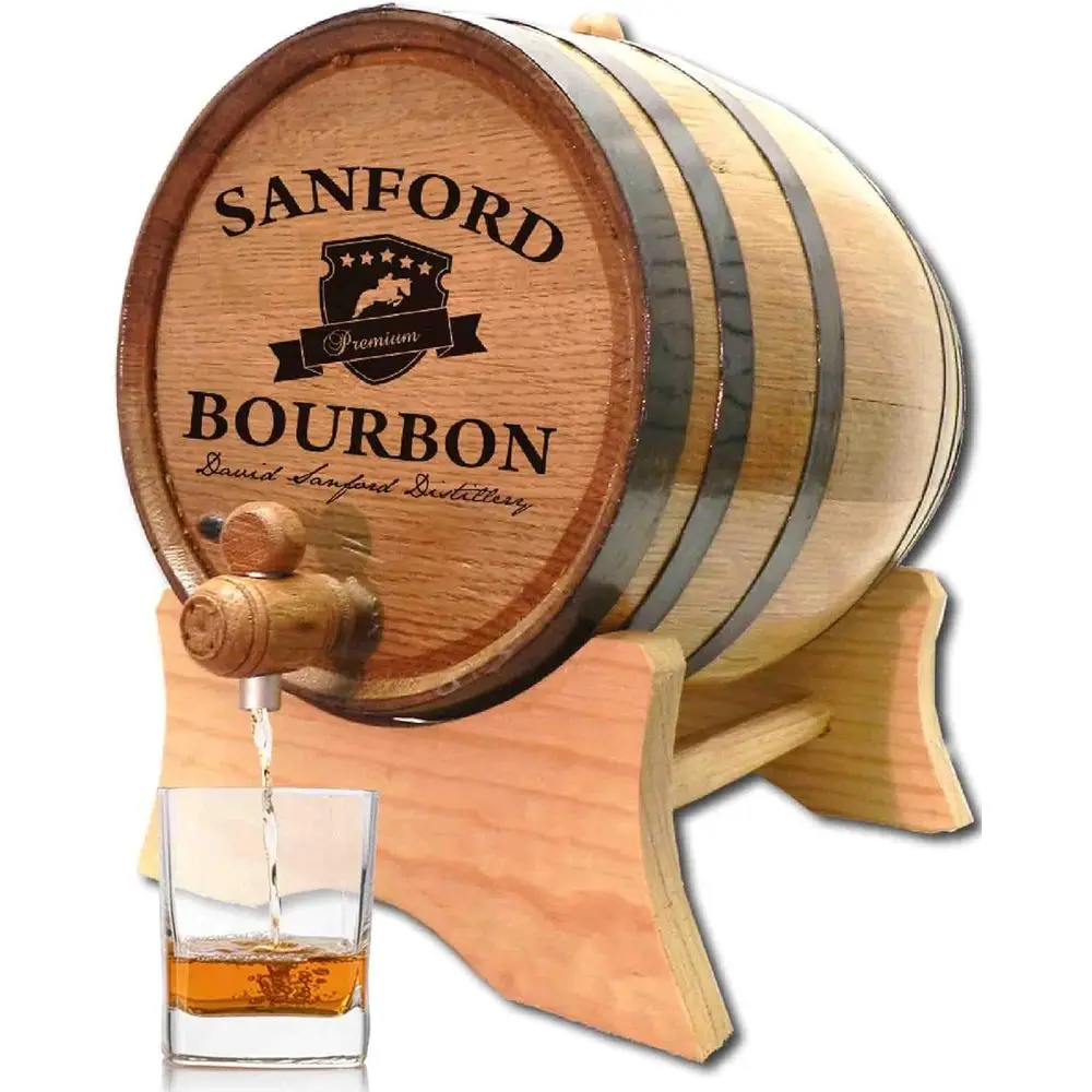 Personalized 1 Gallon Oak Aging Barrel with Stand, Bung and Spigot - Wooden Whiskey Barrel Wine Barrel - Home , Wine Maker and C
Personalized 1 Gallon Oak Aging Barrel with Stand, Bung and Spigot - Wooden Whiskey Barrel Wine Barrel - Home , Wine Maker and C