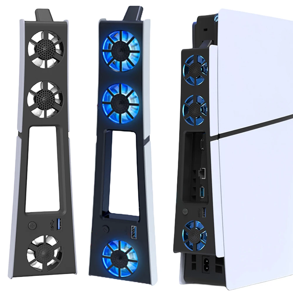 Бесшумный улучшенный вентилятор охлаждения для консоли PS5 Slim (цифровая/дисковая версия) с регулируемой скоростью, эффективная система охлаждения с портом USB 3.0
Бесшумный улучшенный вентилятор охлаждения для консоли PS5 Slim (цифровая/дисковая версия) с регулируемой скоростью, эффективная система охлаждения с портом USB 3.0