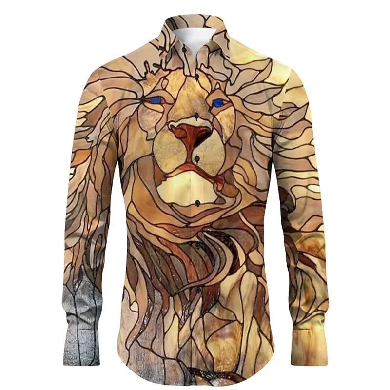 Men's button up shirt casual business spring/summer plus size long sleeved printed weekday shirt
Men's button up shirt casual business spring/summer plus size long sleeved printed weekday shirt