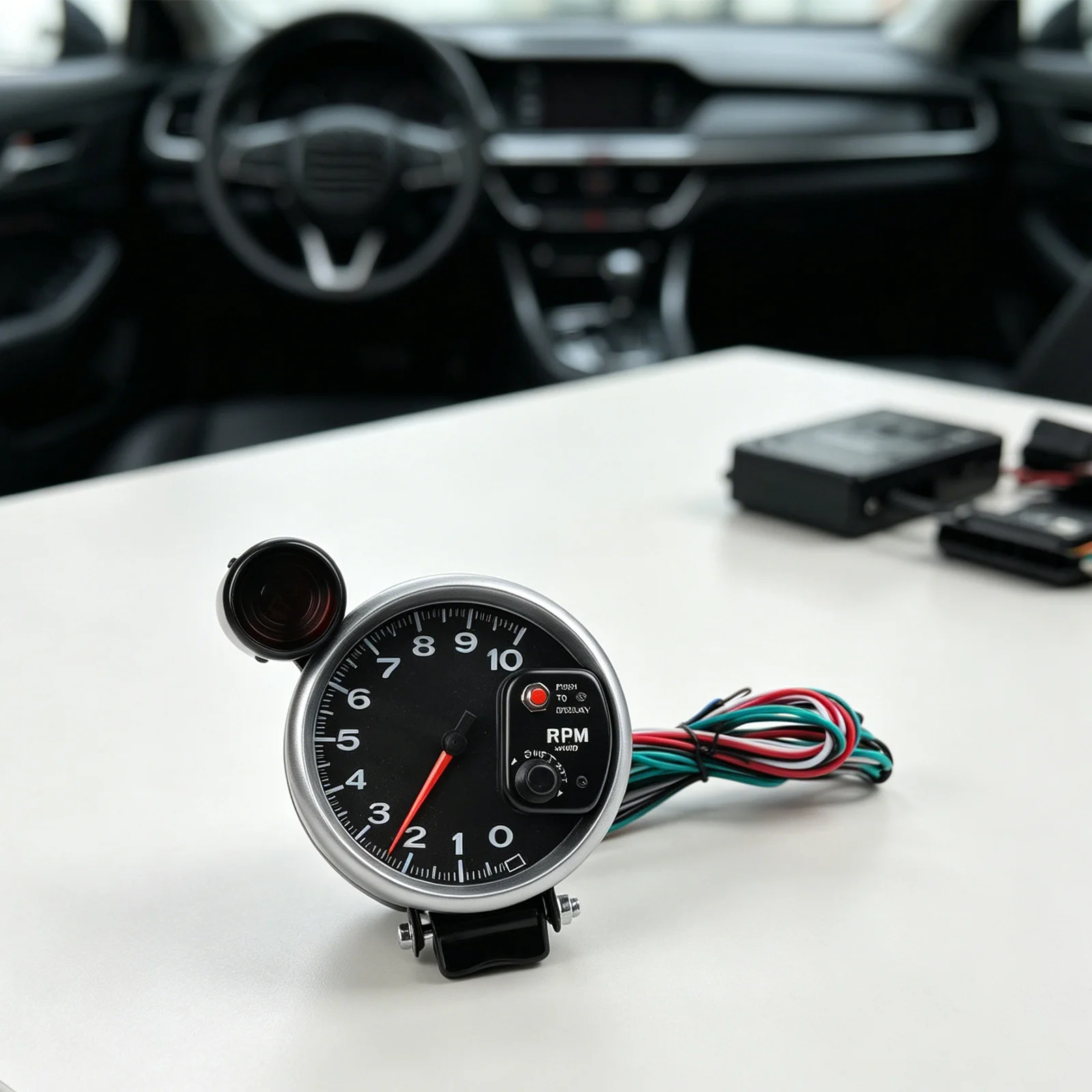 12V Compatible LED Tachometer For Car Modification Intuitive Layout Easy-to-read Display Alarm Function Tachometer
12V Compatible LED Tachometer For Car Modification Intuitive Layout Easy-to-read Display Alarm Function Tachometer