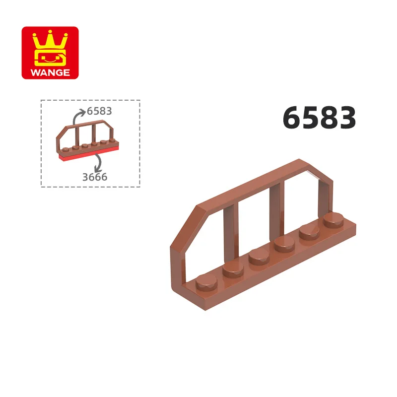 Wange 6583 100 г/59 шт. 1x6 строительные блоки для ограждения Moc часть забора, совместимая с кирпичами DIY детская сборка игрушек подарочная коробка
Wange 6583 100 г/59 шт. 1x6 строительные блоки для ограждения Moc часть забора, совместимая с кирпичами DIY детская сборка игрушек подарочная коробка