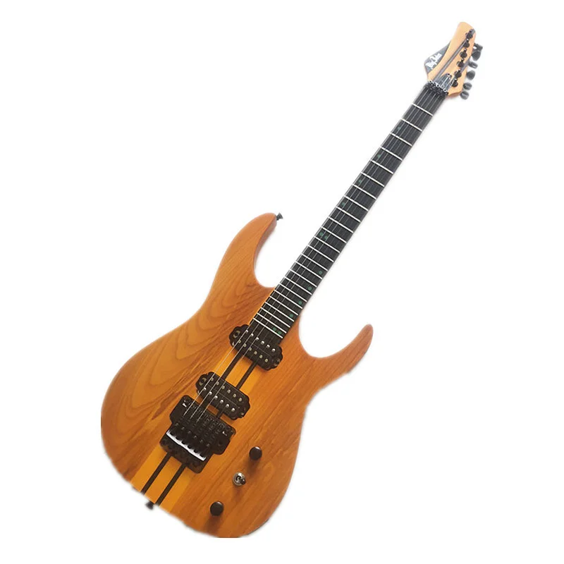 Natural Yellow neck through Body 6 Strings Tremolo Electric Guitar, Ash Body Rosewood fingerboard BJ455
Natural Yellow neck through Body 6 Strings Tremolo Electric Guitar, Ash Body Rosewood fingerboard BJ455