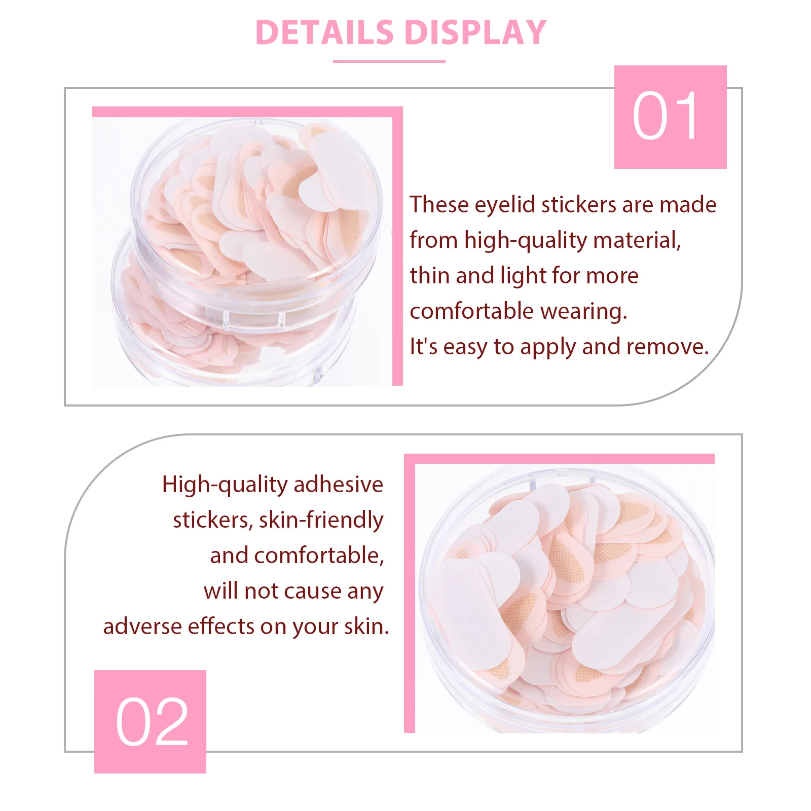 2 Boxes Seamless Double Eyelid Stickers Natural Invisible Eye Beauty Tapes for Women Long-Lasting Medical Adhesive Sweatproof
2 Boxes Seamless Double Eyelid Stickers Natural Invisible Eye Beauty Tapes for Women Long-Lasting Medical Adhesive Sweatproof