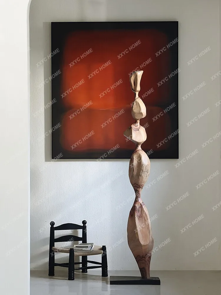 Solid wood sculpture window decoration entrance living room tea room geometric columns large floor ornament
Solid wood sculpture window decoration entrance living room tea room geometric columns large floor ornament