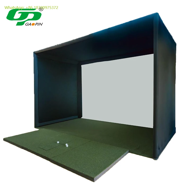 GP Customizable Indoor/Outdoor Golf Simulator Enclosure with Custom-Size Nets Hitting Screen Frame for Practice Training
GP Customizable Indoor/Outdoor Golf Simulator Enclosure with Custom-Size Nets Hitting Screen Frame for Practice Training