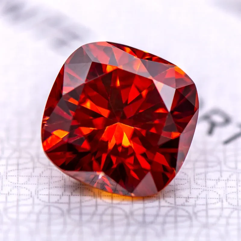 Moissanite Stone Garnet Color Cushion Cut Lab Grow Diamond Charms DIY Ring Necklace Earrings Making with GRA Certificate
Moissanite Stone Garnet Color Cushion Cut Lab Grow Diamond Charms DIY Ring Necklace Earrings Making with GRA Certificate