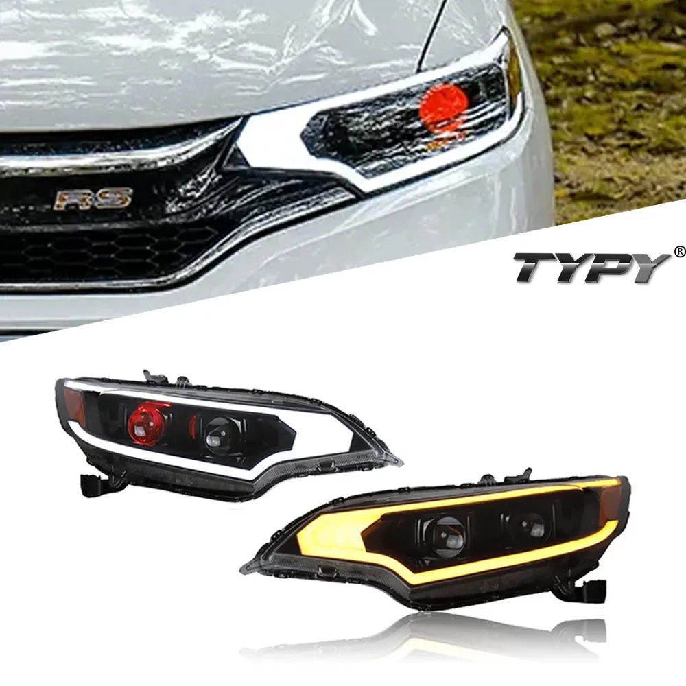 TYPY Автомобильный головной светильник в сборе для Honda Fit Jazz GK5 2014-2020 светодиодные фары обновления до нового динамического поворота автомобиля фары аксессуары
TYPY Автомобильный головной светильник в сборе для Honda Fit Jazz GK5 2014-2020 светодиодные фары обновления до нового динамического поворота автомобиля фары аксессуары