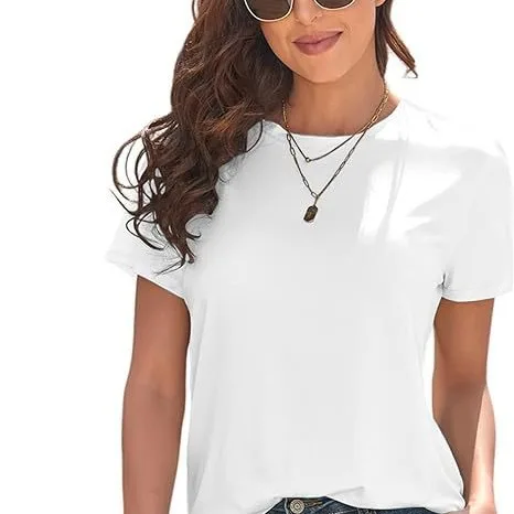2025 Women's Basic T-shirt Short-sleeved Casual Summer Top Fashion Solid Color Loose T-shirt
2025 Women's Basic T-shirt Short-sleeved Casual Summer Top Fashion Solid Color Loose T-shirt