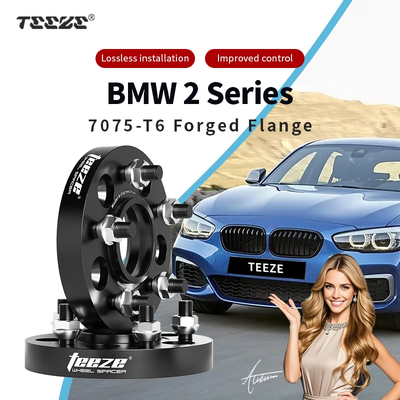 Teeze 2pcs 5x112 66.6 M14x1.25 Hub Centric Black Forged wheel spacer For BMW 2013-2025 2 Series F22/F23/F44/G42 15/20/25/30/35mm
Teeze 2pcs 5x112 66.6 M14x1.25 Hub Centric Black Forged wheel spacer For BMW 2013-2025 2 Series F22/F23/F44/G42 15/20/25/30/35mm