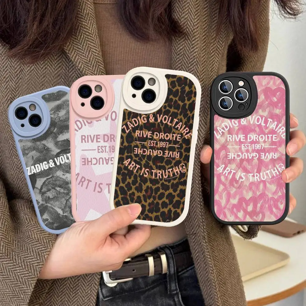 Classic Fashion Logo Z-Zadig V-Voltaire Phone Case For IPhone 16 15 14 13 12 11 Pro Max Plus Shockproof Leather Cover
Classic Fashion Logo Z-Zadig V-Voltaire Phone Case For IPhone 16 15 14 13 12 11 Pro Max Plus Shockproof Leather Cover