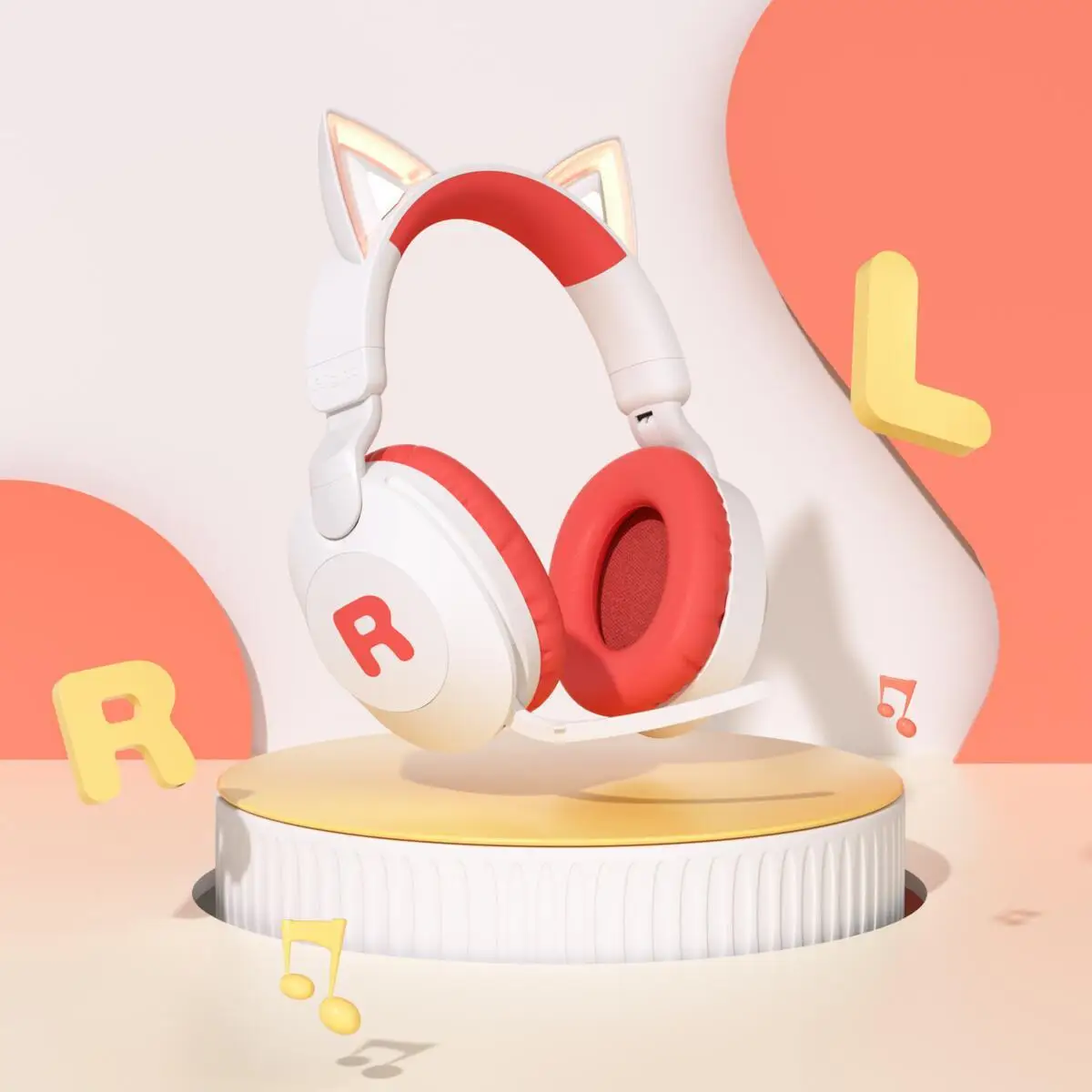 Cute Cartoon Cat Ear Bluetooth Wireless Headsets Pronunciation Correction Learning Memory Aids Headphones For Children Learning
Cute Cartoon Cat Ear Bluetooth Wireless Headsets Pronunciation Correction Learning Memory Aids Headphones For Children Learning