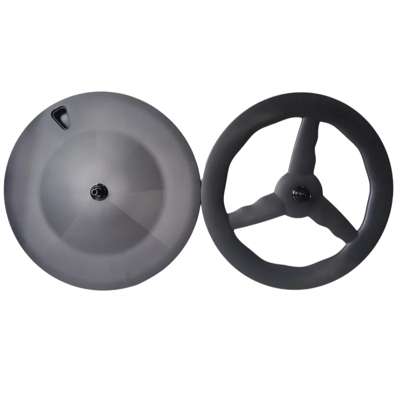 QORA 700C Carbon Bicycle Wheelset Front Disc Road Wheel Rear Wave Tri-Spoke Road Wheel Clincher/Tubular 28mm Width
QORA 700C Carbon Bicycle Wheelset Front Disc Road Wheel Rear Wave Tri-Spoke Road Wheel Clincher/Tubular 28mm Width