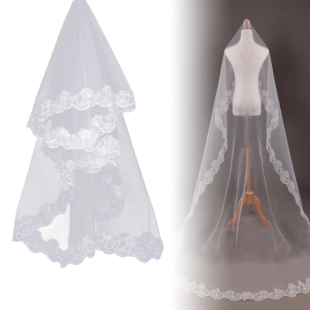 2 6M Long Wedding Veil Tulle Chiffon Floral Embroidery Applique For Bride Hen Party Engagement Photos Hair
2 6M Long Wedding Veil Tulle Chiffon Floral Embroidery Applique For Bride Hen Party Engagement Photos Hair