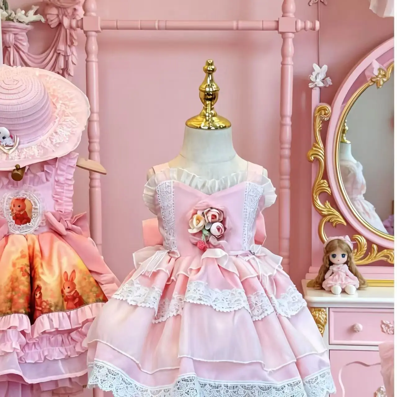 Ins Handmade Girls' Pink Wedding Princess Dress Baby Girl Birthday Boutique Costume Flower Kids Puffy Skirt Tie Fashion Clothes
Ins Handmade Girls' Pink Wedding Princess Dress Baby Girl Birthday Boutique Costume Flower Kids Puffy Skirt Tie Fashion Clothes