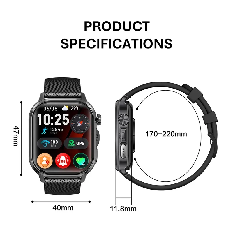 Smartwatch Man Woman GPS+ECG Health Monitoring Outdoor Sports Fitness Real-Time GPS & SOS Heart Rate AI Health Analysis Watch
Smartwatch Man Woman GPS+ECG Health Monitoring Outdoor Sports Fitness Real-Time GPS & SOS Heart Rate AI Health Analysis Watch