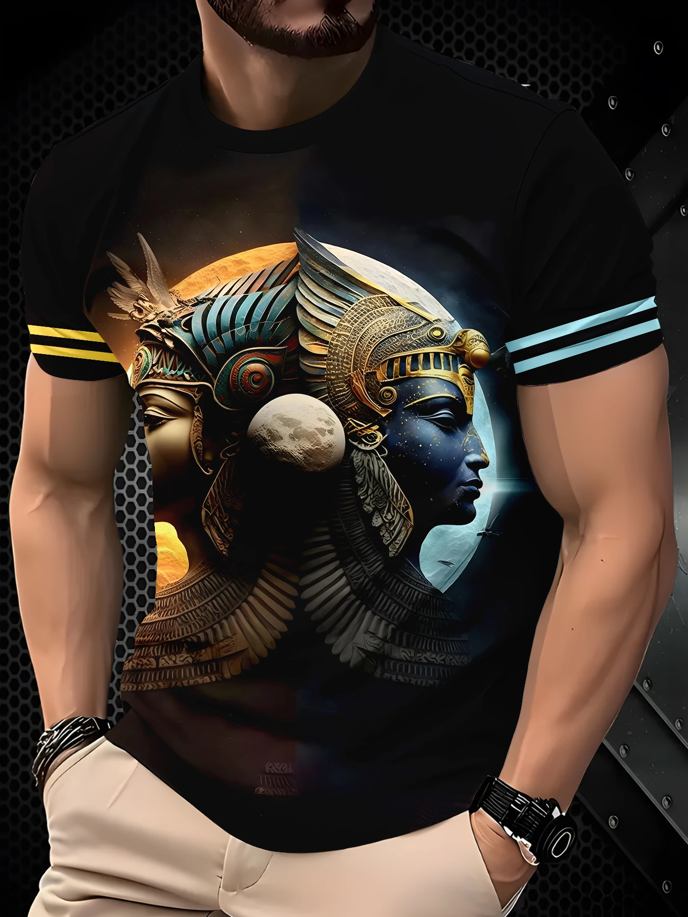 Men's 3D Digital Printed Casual T-Shirt, Fashionable and Breathable Top
Men's 3D Digital Printed Casual T-Shirt, Fashionable and Breathable Top