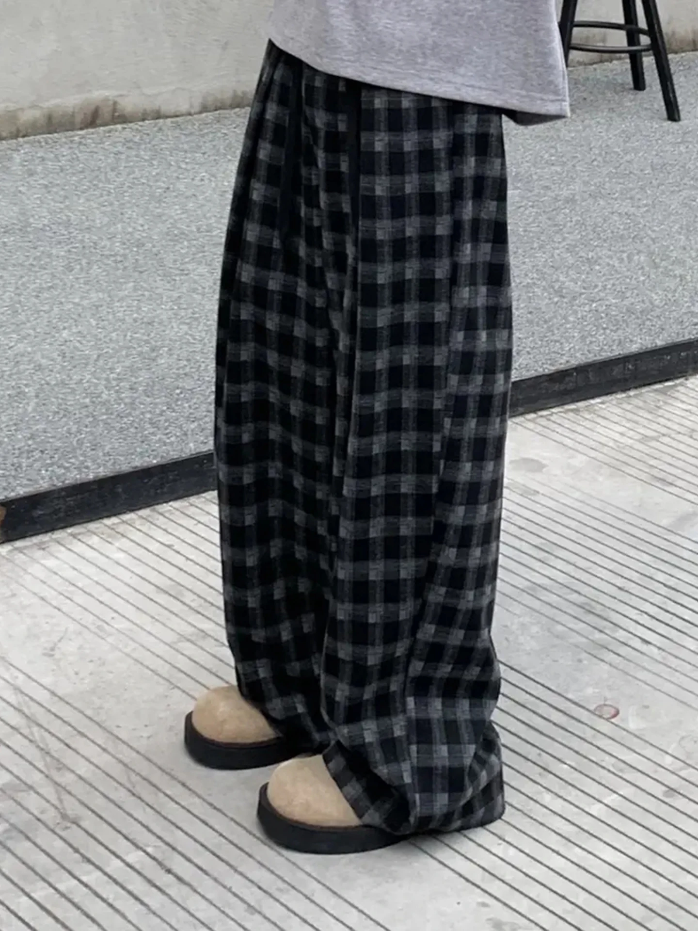 American Retro Waed Plaid Men's Loose Straight Leg Pants Autumn Lazy Drape Sports Casual Trousers Youth Vitali Sle
American Retro Waed Plaid Men's Loose Straight Leg Pants Autumn Lazy Drape Sports Casual Trousers Youth Vitali Sle