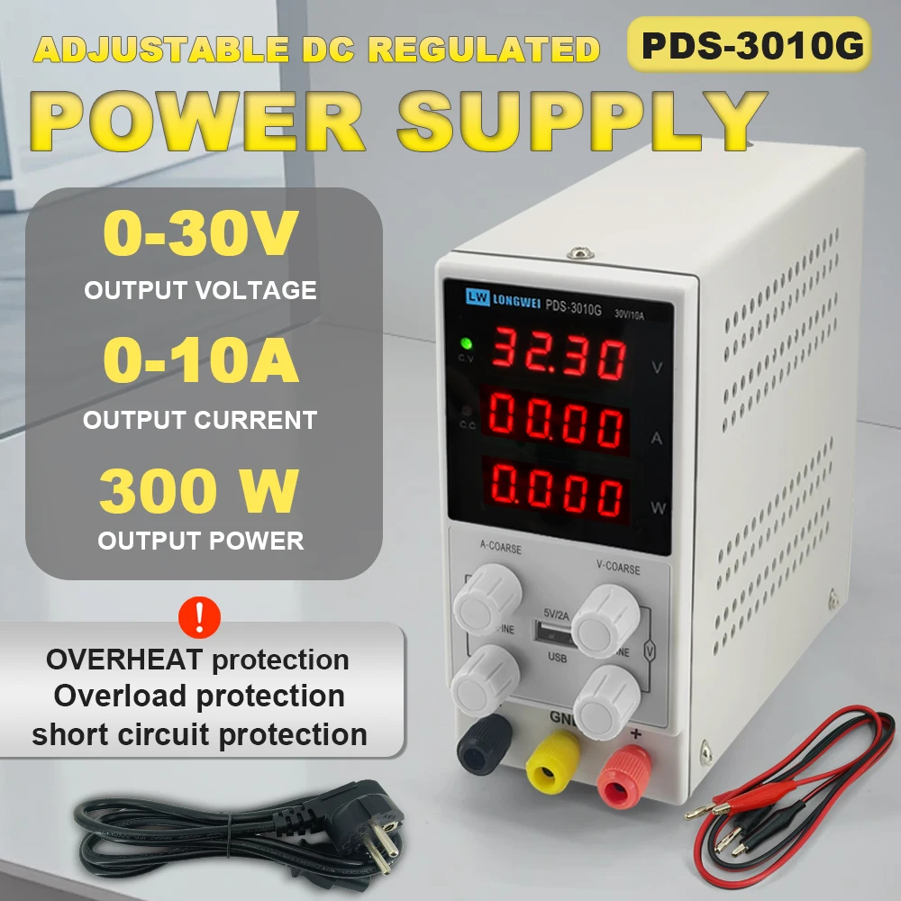 3010G источник питания постоянного тока переменного тока 110 В 220 В выходной макс. 300 Вт 30 В 10 А лабораторный источник питания регулируемый для заводского тестирования
3010G источник питания постоянного тока переменного тока 110 В 220 В выходной макс. 300 Вт 30 В 10 А лабораторный источник питания регулируемый для заводского тестирования
