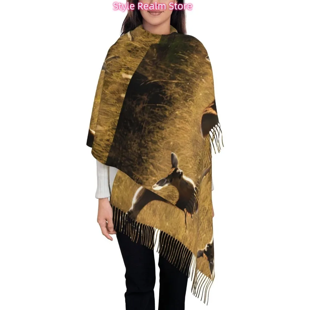 Милый женский модный зимний шарф с принтом оленев, мягкие длинные стильные теплые шали, шарфы, накидки
Милый женский модный зимний шарф с принтом оленев, мягкие длинные стильные теплые шали, шарфы, накидки