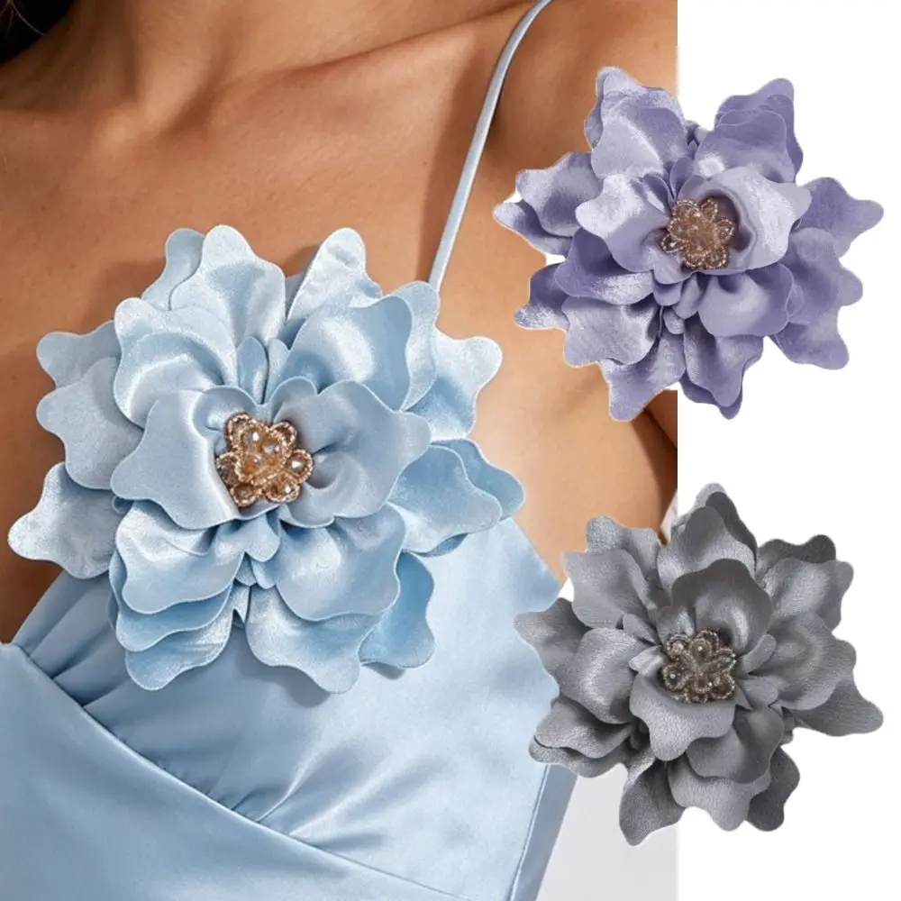 Fabric Handmade Accessories Large Flower Brooch Jewelry Badge Accessories Suit Sweater Coat Pin Brooch Solid Color
Fabric Handmade Accessories Large Flower Brooch Jewelry Badge Accessories Suit Sweater Coat Pin Brooch Solid Color