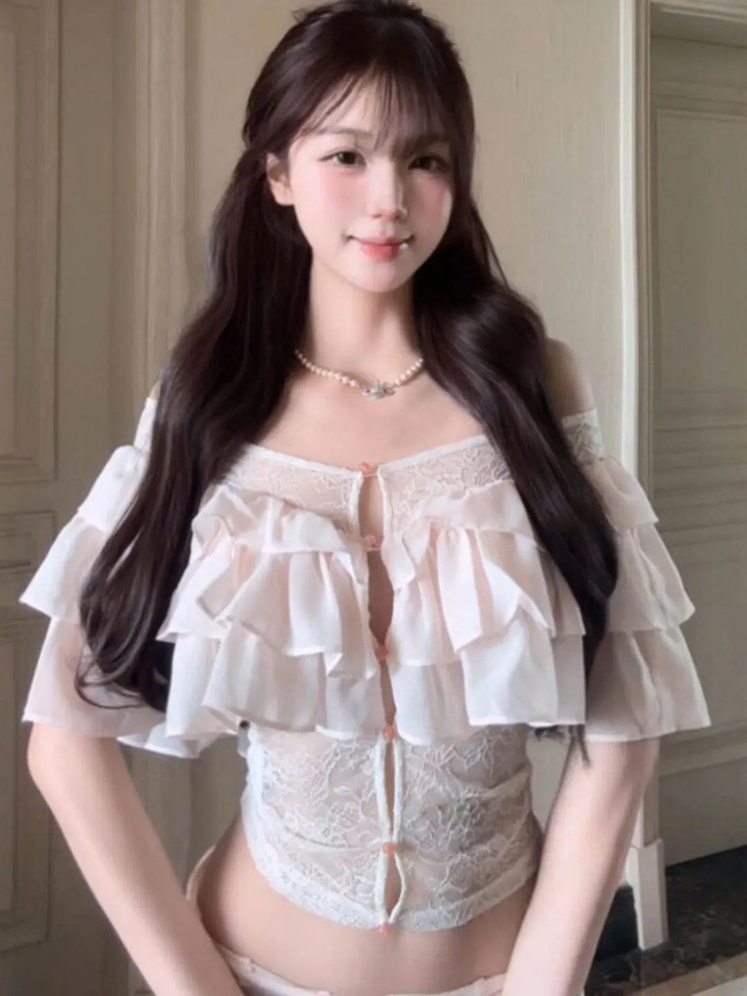 Slimming Effect French Style Short Sleeve Shirt One Shoulder Waist Cinched Beautiful Unique Women's Top for Summer 2026
Slimming Effect French Style Short Sleeve Shirt One Shoulder Waist Cinched Beautiful Unique Women's Top for Summer 2026