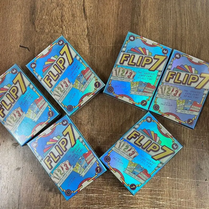 "FLIP 7: Explosive Card Game for Family & Friends Nights | Strategic Challenges, Laughter & Lasting Memories (New Board Game)"
"FLIP 7: Explosive Card Game for Family & Friends Nights | Strategic Challenges, Laughter & Lasting Memories (New Board Game)"