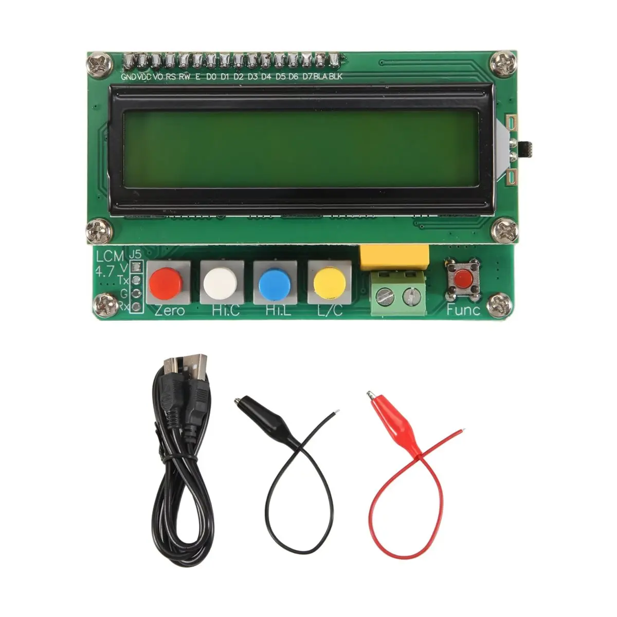 AA05 Digital Capacitor Meter Inductance Capacitance L/C Meter LCD Capacitance Meter Tester Mini USB Interface with USB Cable
AA05 Digital Capacitor Meter Inductance Capacitance L/C Meter LCD Capacitance Meter Tester Mini USB Interface with USB Cable