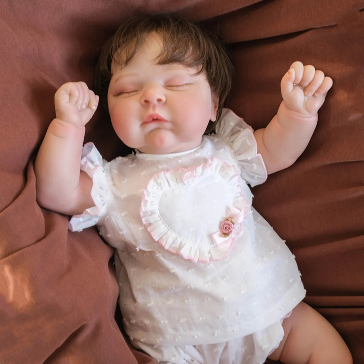 50CM Already Painted Finished Reborn Dolls Peaches Lifelike Newborn Sleeping Doll Girl Visible Vneis Bebe Doll Kids Gift Toys
50CM Already Painted Finished Reborn Dolls Peaches Lifelike Newborn Sleeping Doll Girl Visible Vneis Bebe Doll Kids Gift Toys