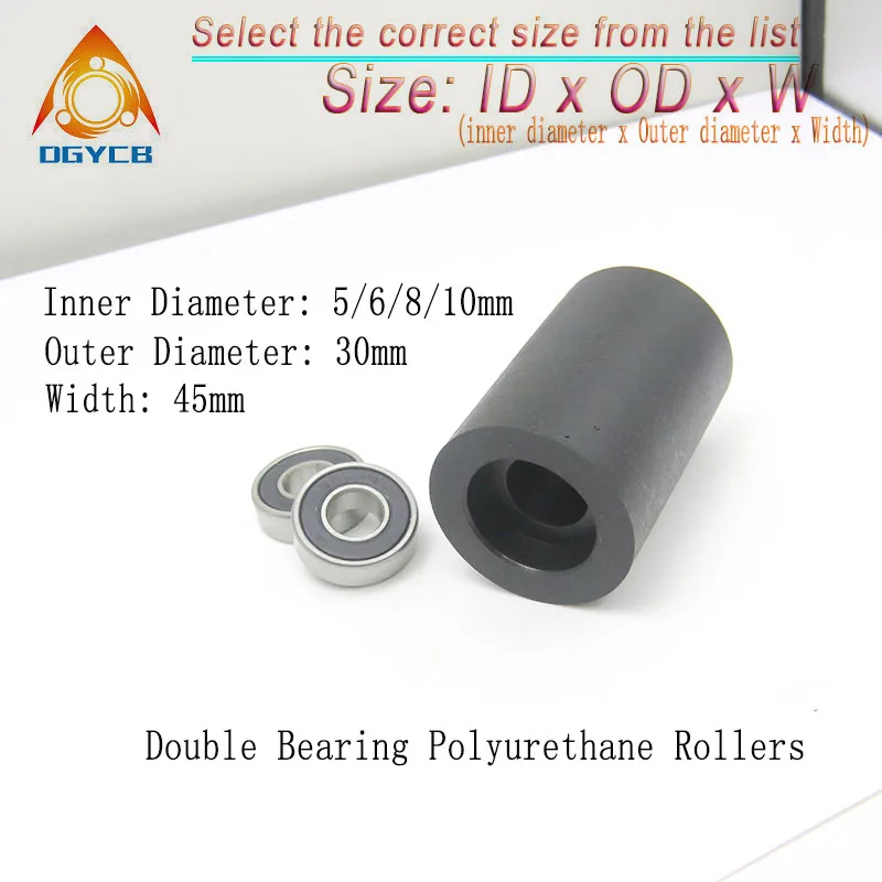 1pc Polyurethane Driven Wheel 8x30x45 PUT69830-45 Double Bearing PU Coated Roller 8*30*45 Unpowered Conveyor Guide Pulley 30mm
1pc Polyurethane Driven Wheel 8x30x45 PUT69830-45 Double Bearing PU Coated Roller 8*30*45 Unpowered Conveyor Guide Pulley 30mm